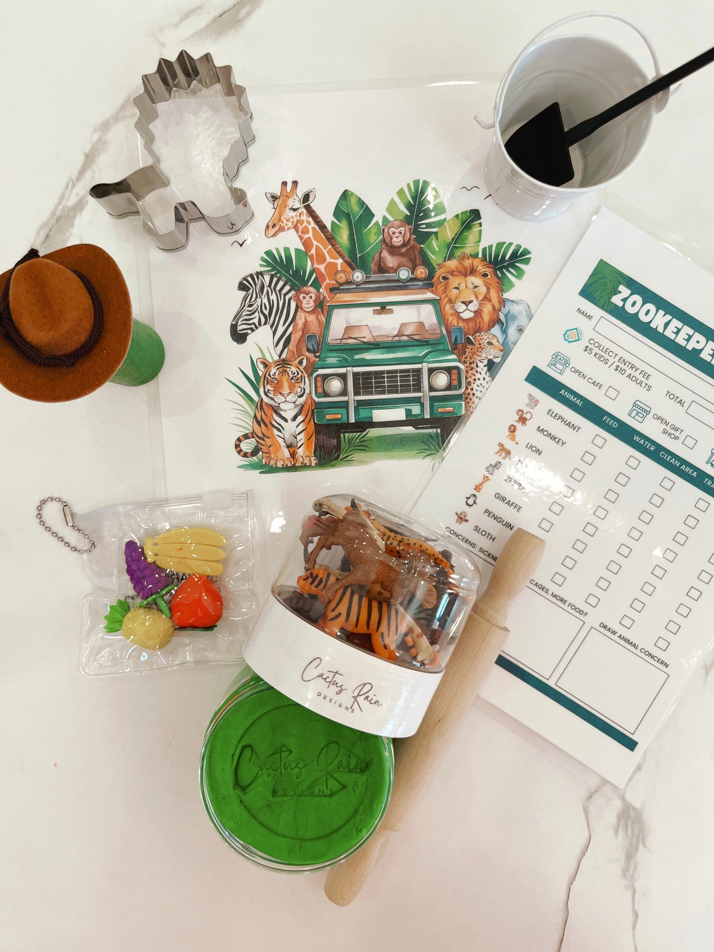 Zoo Sensory Dough Bag Kit