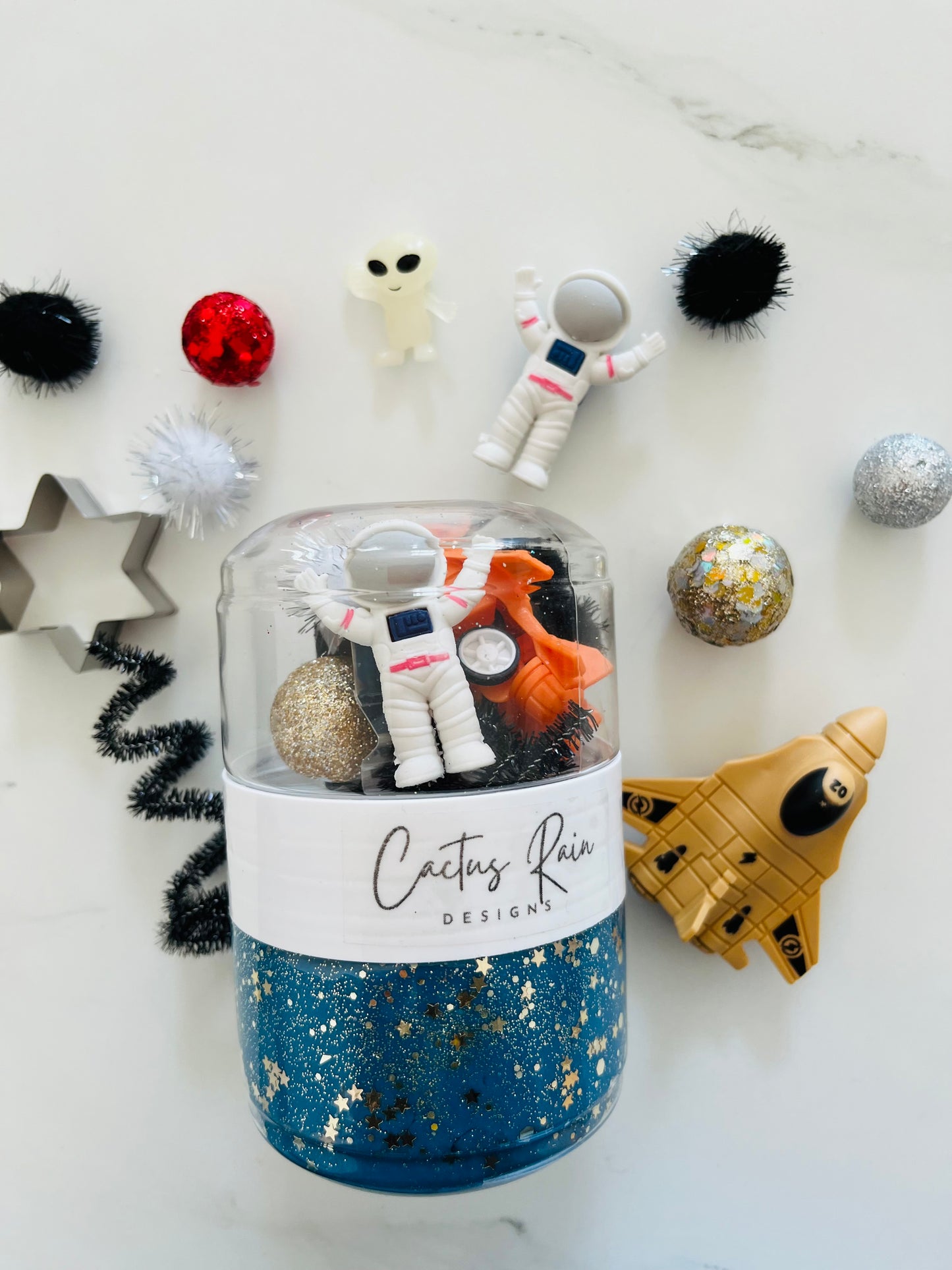 Space Let's Go Dough Jar