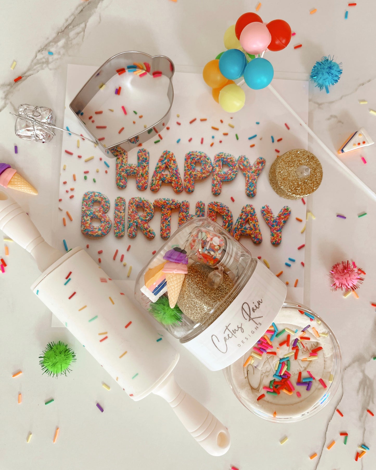 HAPPY BIRTHDAY Sensory Dough Bag Kit