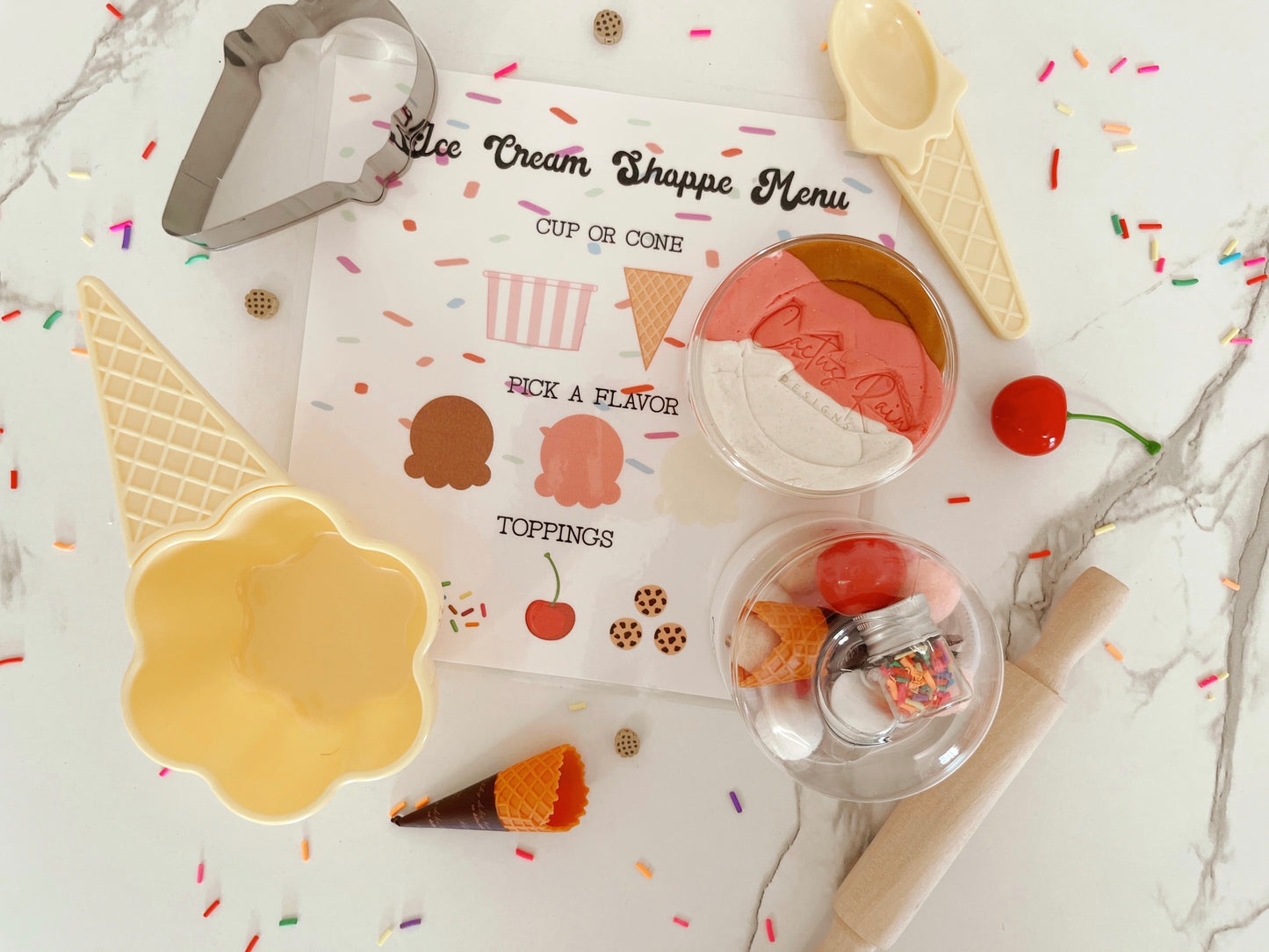 Ice Cream Sensory Dough Bag Kit