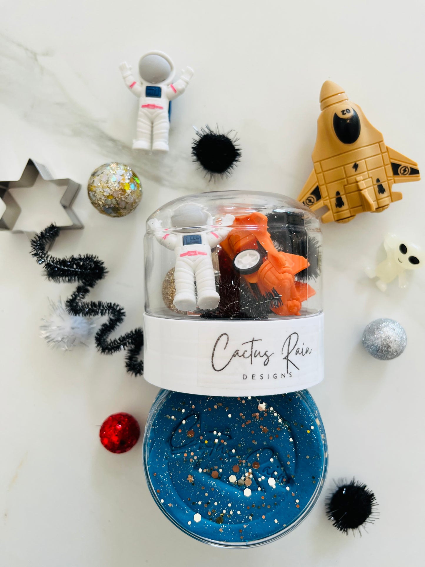 Space Let's Go Dough Jar