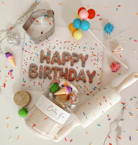 HAPPY BIRTHDAY Sensory Dough Bag Kit