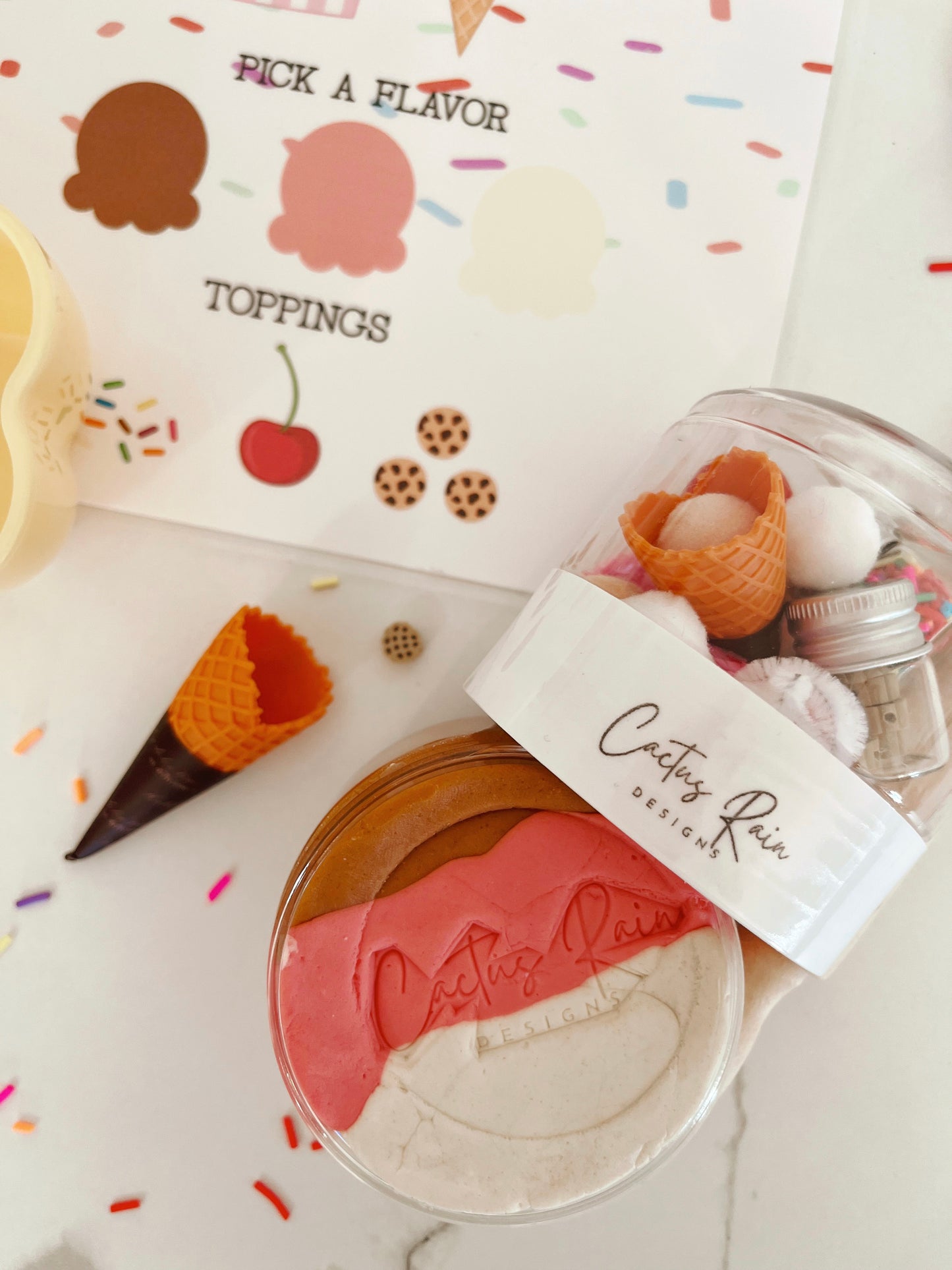 Ice Cream Sensory Dough Bag Kit
