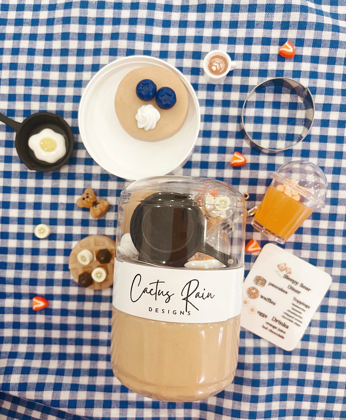 Sleepy Bear Breakfast Diner Let's Go Dough Jar