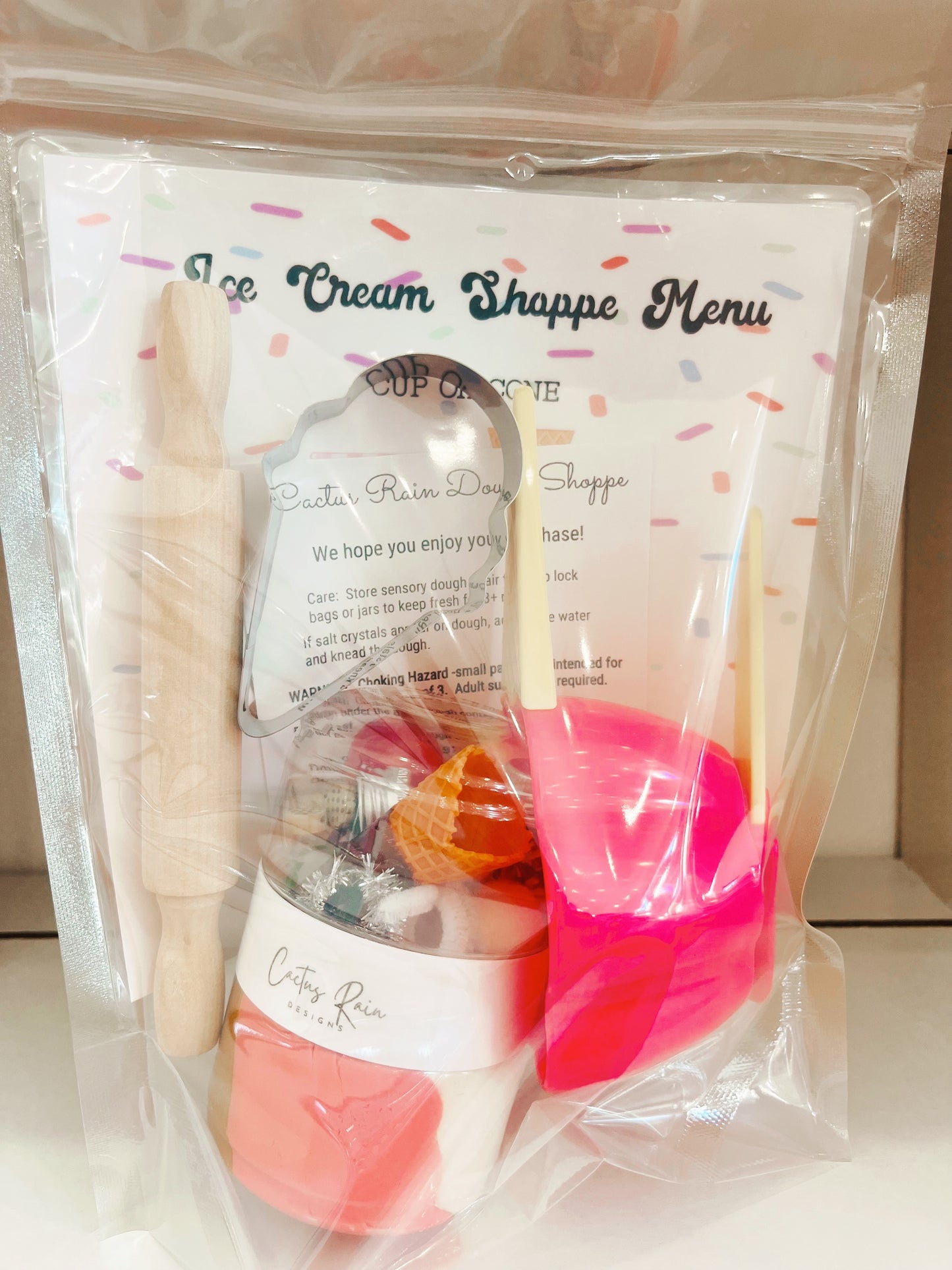 Ice Cream Sensory Dough Bag Kit