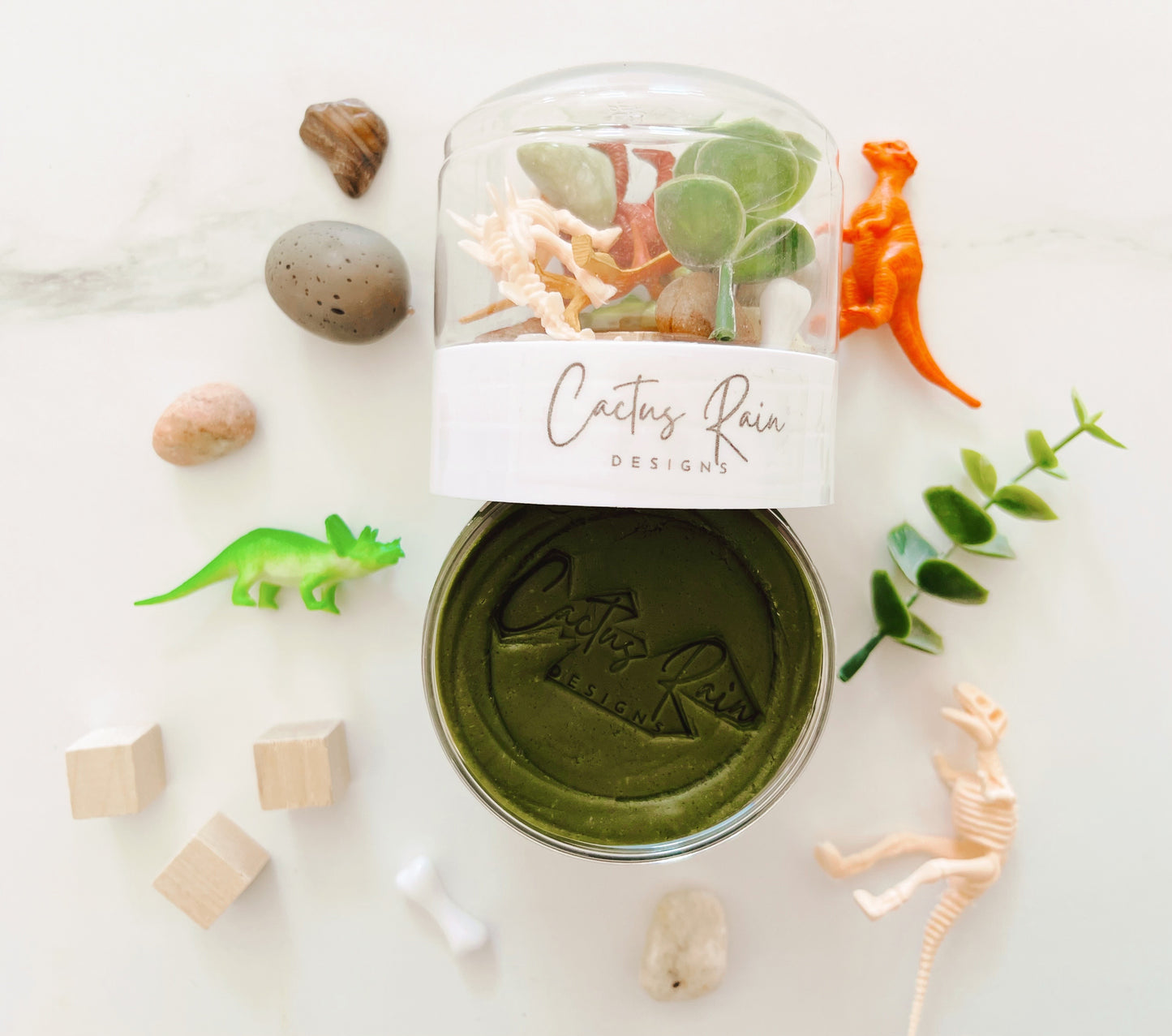 Dinosaur Let's Go Dough Jar