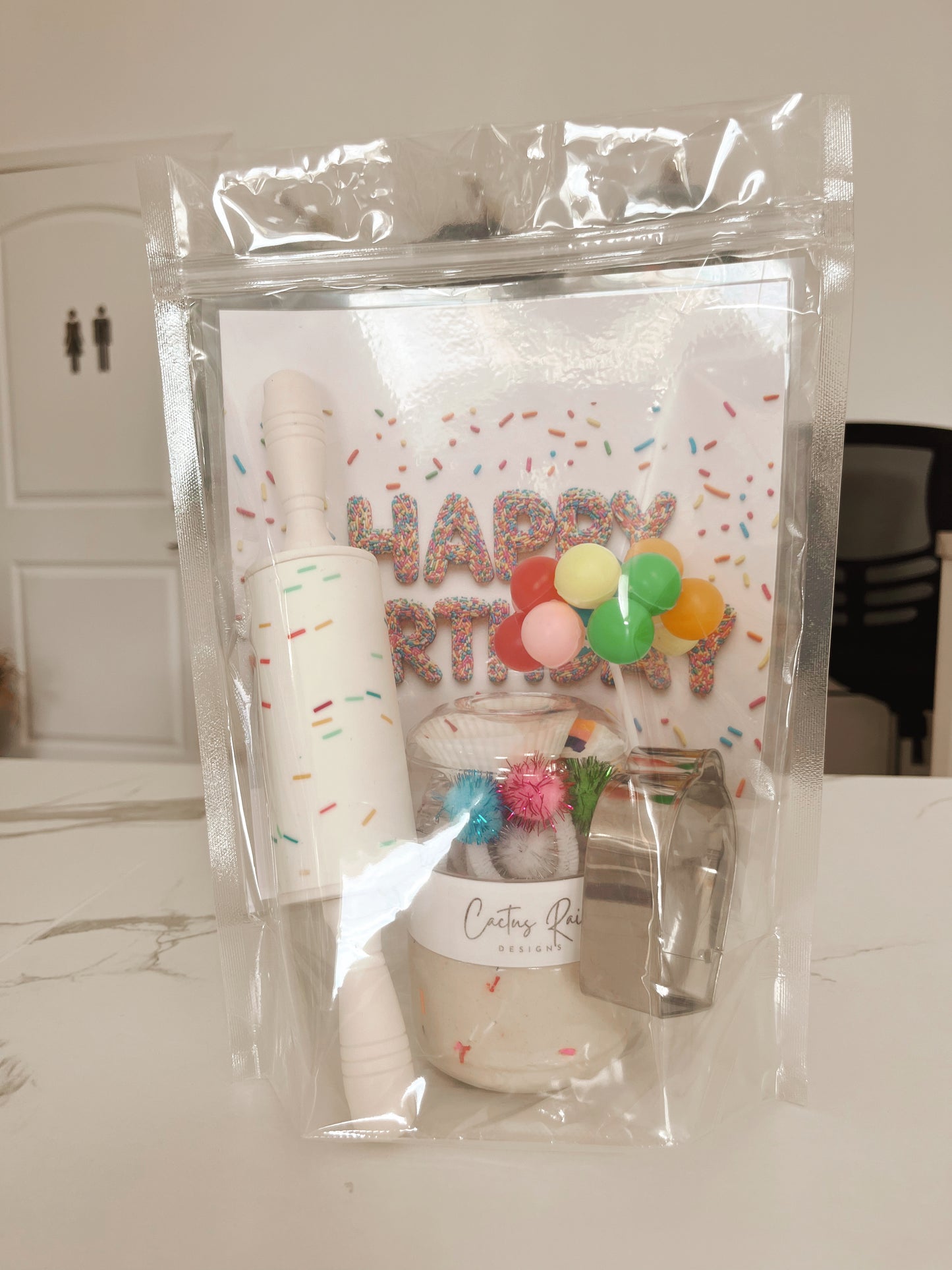 HAPPY BIRTHDAY Sensory Dough Bag Kit
