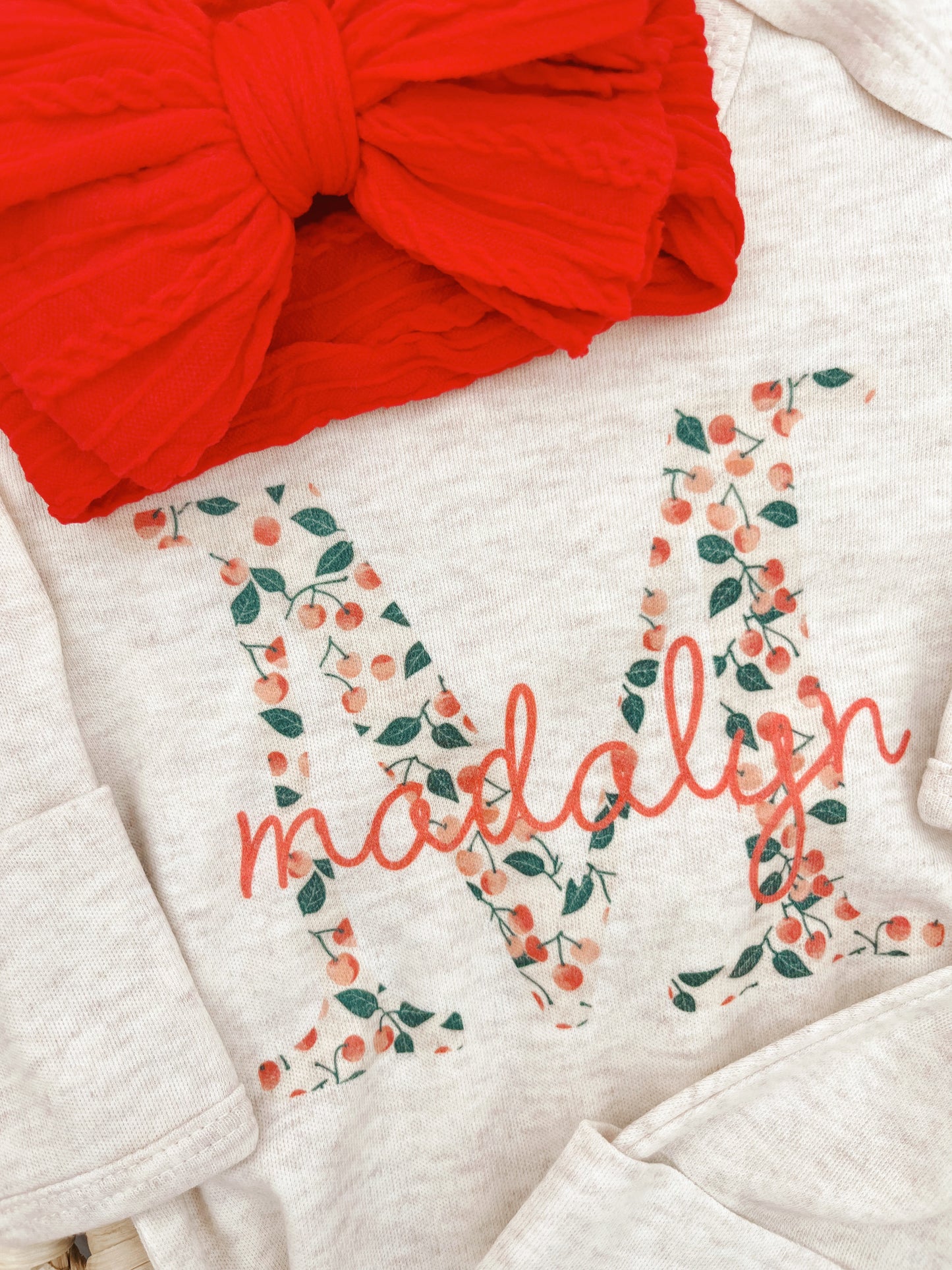 Personalized Knotted Baby Gown 0-3 months