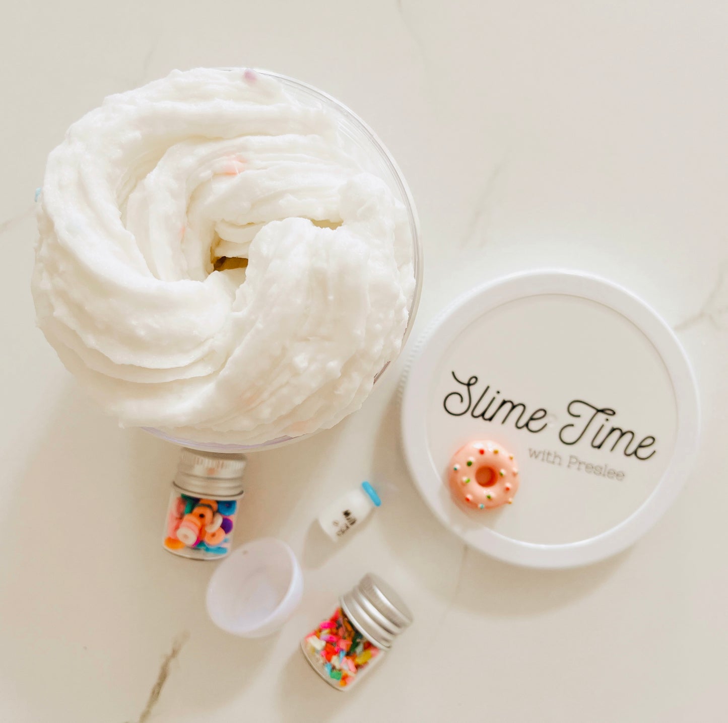 Milk and Cereal Snow Fizz Slime