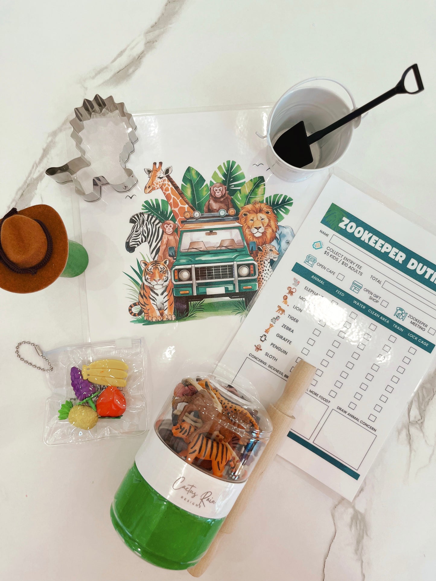 Zoo Sensory Dough Bag Kit