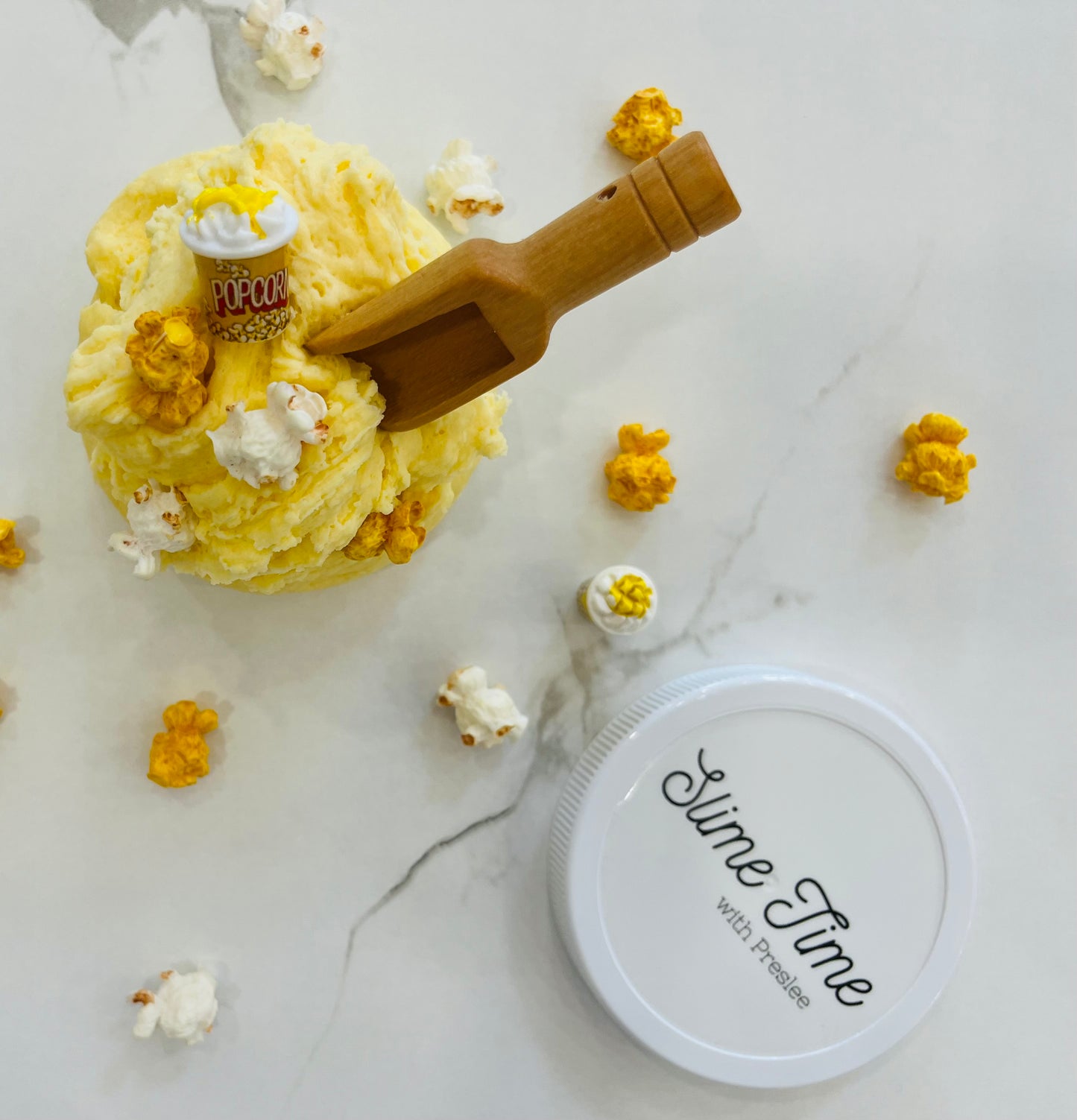 Movie Night Popcorn Snow Fizz Slime