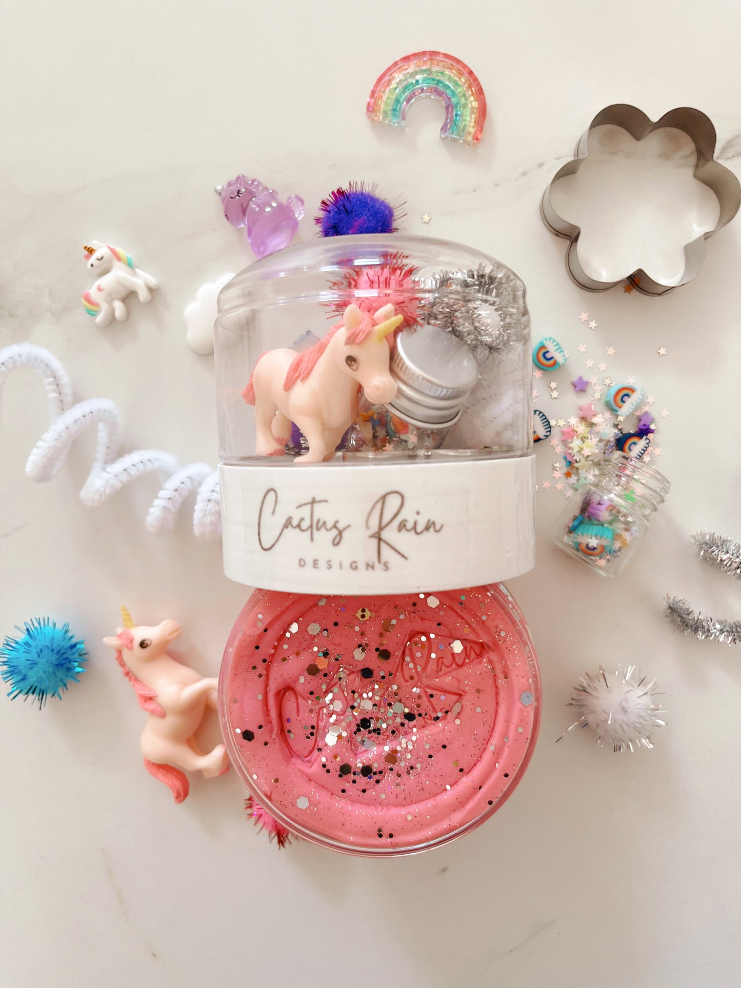 Unicorn Let's Go Dough Jar