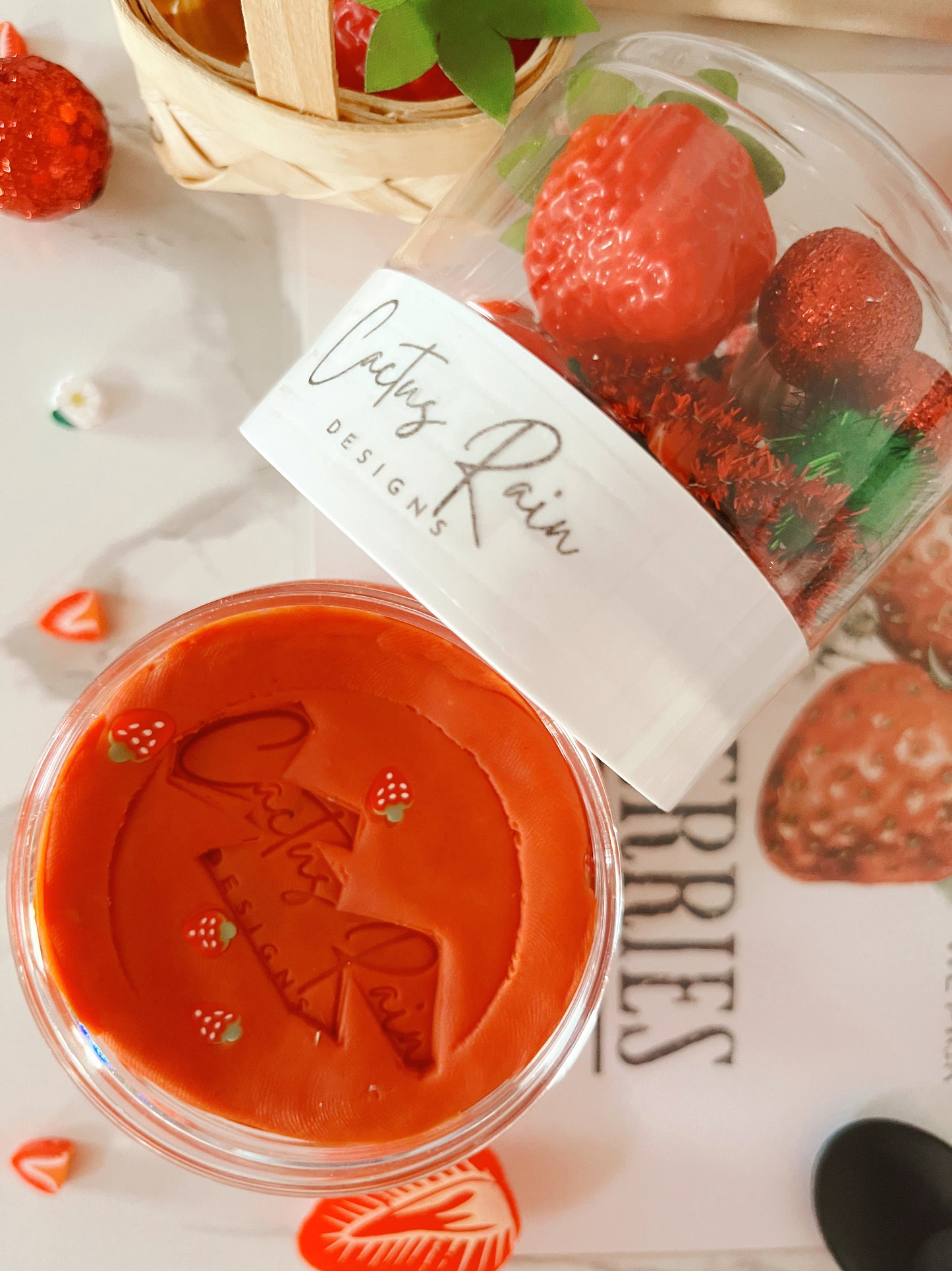 STRAWBERRY PATCH Sensory Dough Bag Kit